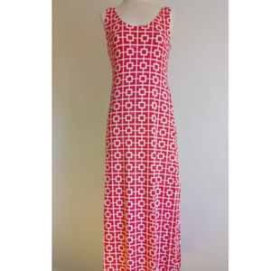 Jack Maxi dress, Size S, Block Geo Red. NWT